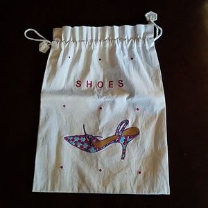 Shoe Bag for Travel. 11 X 15. Cotton.